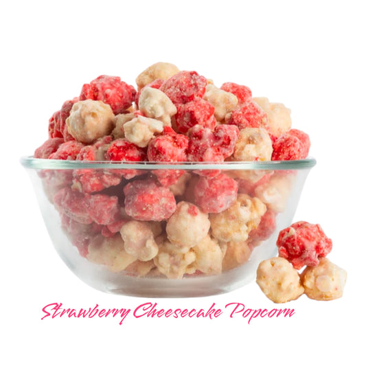 Strawberry Cheesecake Crumble Popcorn